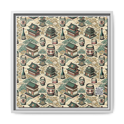 Cultural Artisanal Fusion Contemporary Cultural Elegance Matte Canvas, Framed (multi-Color) - 8404 Design-68 B