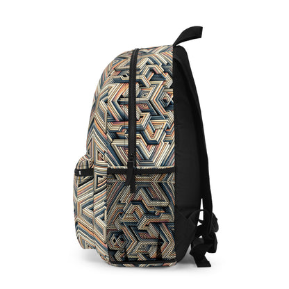 Tech Illusion Graphics Futuristic Artistry Backpack - 8404 Design-52