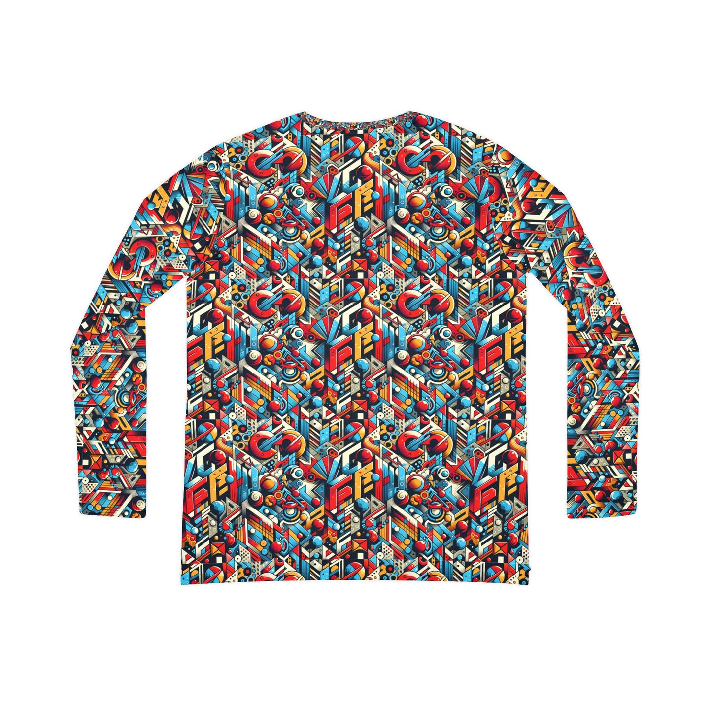 Neo-Traditional Street Art Modern Street Art Fusion Women's Long Sleeve V-Neck Shirt - 8404 Design-67