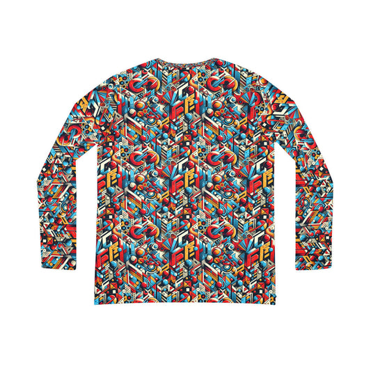 Neo-Traditional Street Art Modern Street Art Fusion Women's Long Sleeve V-Neck Shirt - 8404 Design-67