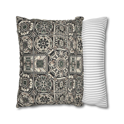 Cyber Garden Party Tech Garden Extravaganza Faux Suede Square Pillowcase - 8404 Design-45