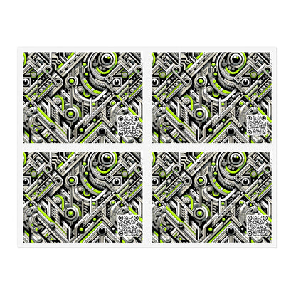 Elevated Sporty Tech Tech-Forward Streetwear Sticker Sheets - 8404 Design-53
