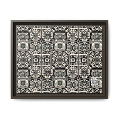 Cyber Garden Party Tech Garden Extravaganza Matte Canvas, Framed (multi-Color) - 8404 Design-45 A