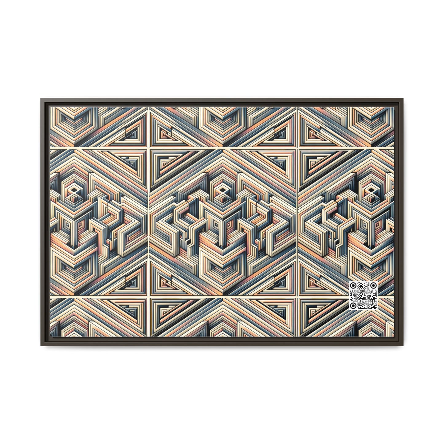Tech Illusion Graphics Futuristic Artistry Matte Canvas, Framed (multi-color) - 8404 Design-52 A