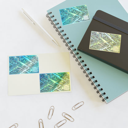 Tech-Infused Neon Tech-Forward Streetwear Sticker Sheets - 8404 Design-54