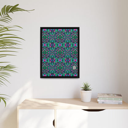 Digital Glitch Vibes Tech-Inspired Streetwear Matte Canvas, Framed (multi-Color) - 8404 Design-71 A