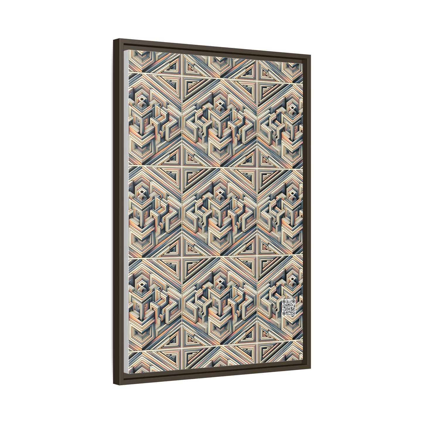 Tech Illusion Graphics Futuristic Artistry Matte Canvas, Framed (multi-color) - 8404 Design-52 A