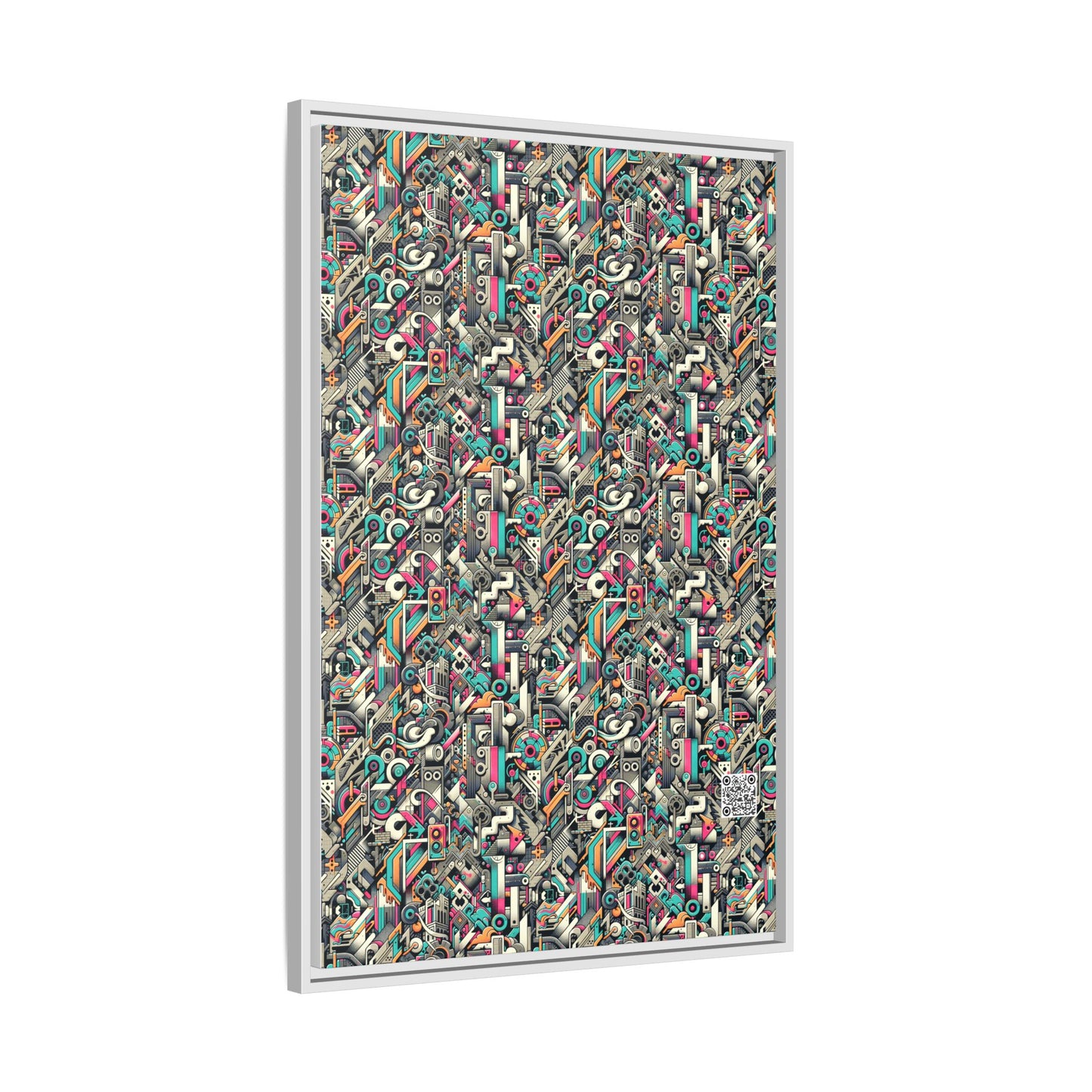 Digital Street Art Urban Street Style Matte Canvas, Framed (multi-color) - 8404 Design-74 A