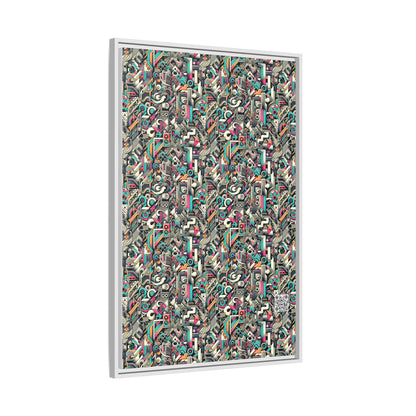 Digital Street Art Urban Street Style Matte Canvas, Framed (multi-color) - 8404 Design-74 A