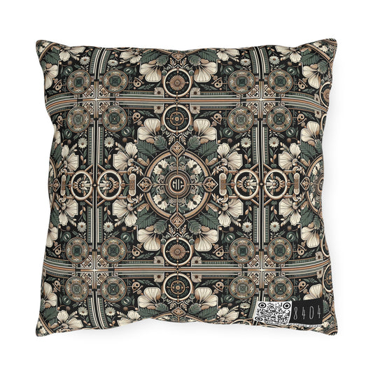 Cyber Garden Party Tech Garden Extravaganza Outdoor Pillow - 8404 Design-66