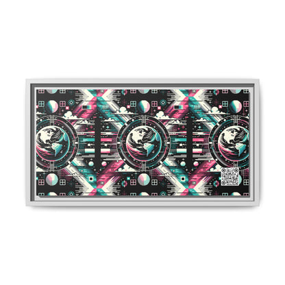 Digital Artistry Digital-native Streetwear Matte Canvas, Framed (multi-color) - 8404 Design-62 B