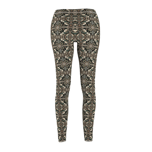 Cyber Garden Party Tech Garden Extravaganza Women's Cut & Sew Casual Leggings - 8404 Design-66