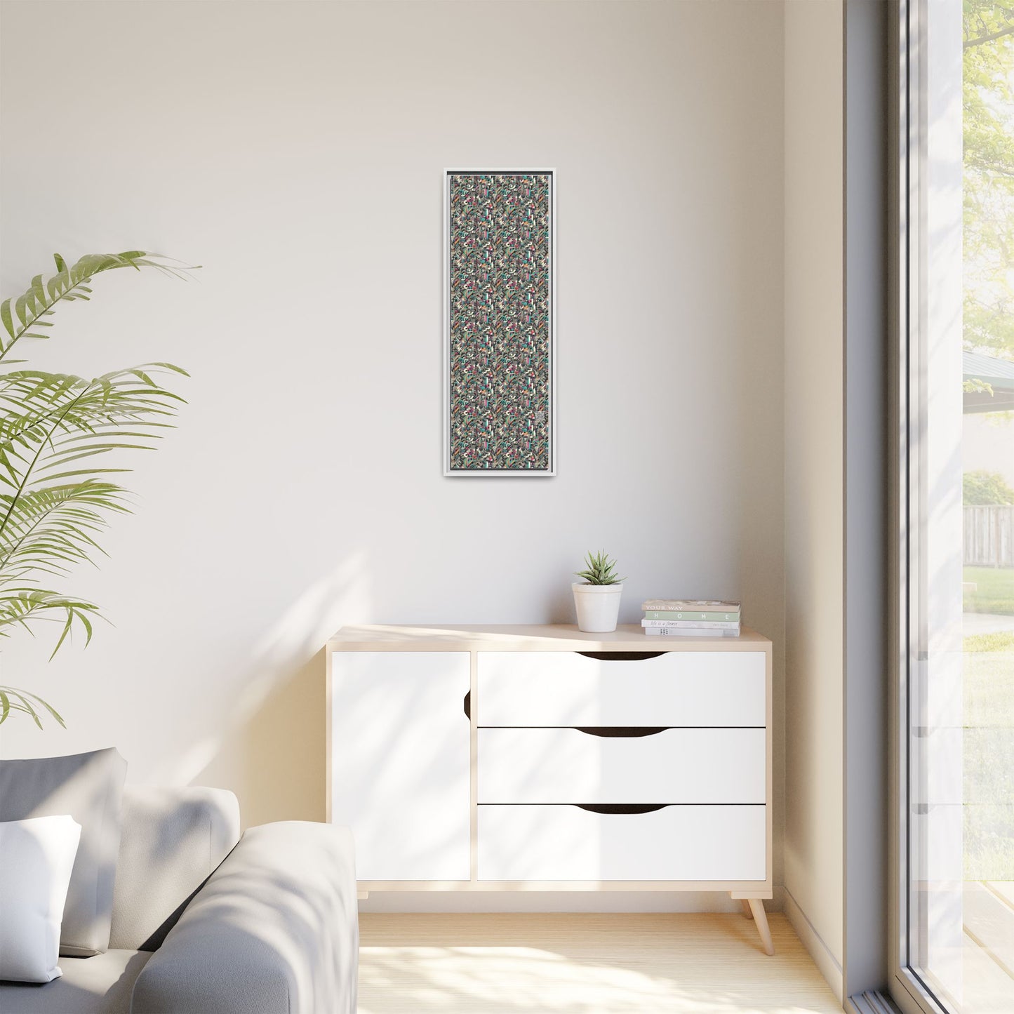 Digital Street Art Urban Street Style Matte Canvas, Framed (multi-color) - 8404 Design-74 B