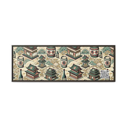 Cultural Artisanal Fusion Contemporary Cultural Elegance Matte Canvas, Framed (multi-Color) - 8404 Design-68 B
