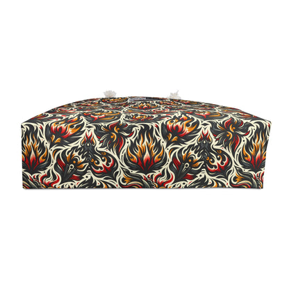 Fire & Flames Bold Streetwear Statement Weekender Bag - 8404 Design-57