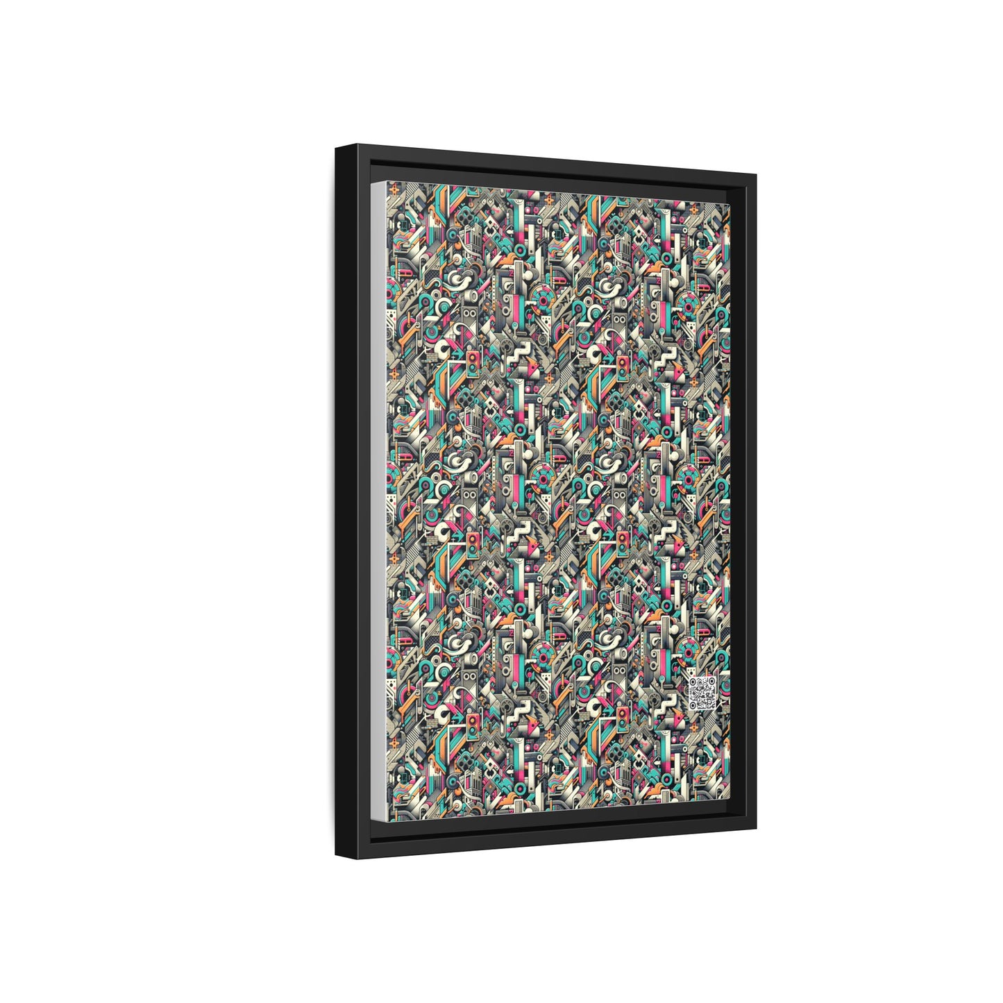 Digital Street Art Urban Street Style Matte Canvas, Framed (multi-color) - 8404 Design-74 B