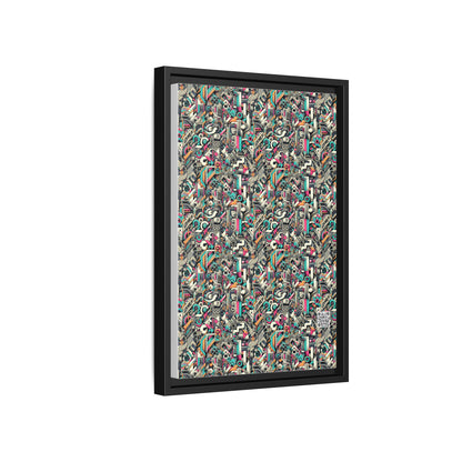 Digital Street Art Urban Street Style Matte Canvas, Framed (multi-color) - 8404 Design-74 B