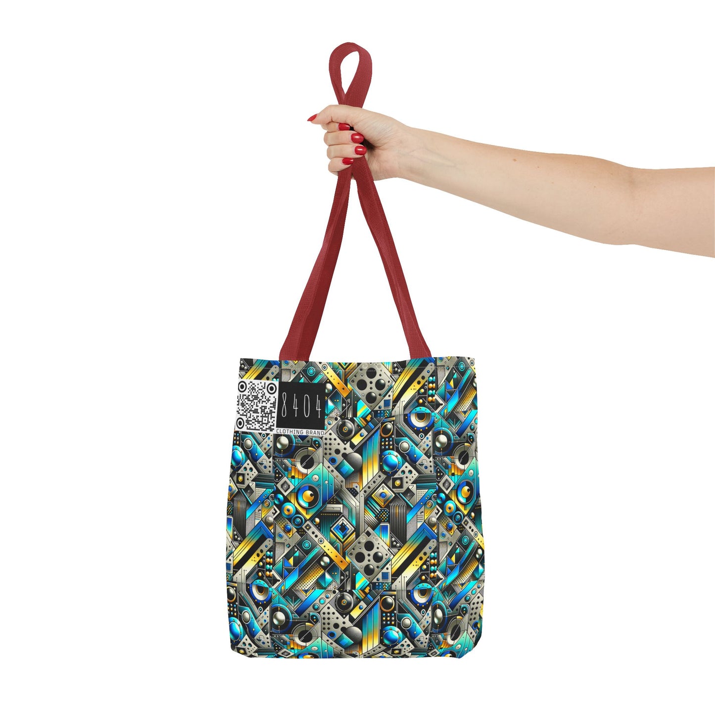 Tech Art Fusion Tech-Forward Streetwear Tote Bag - 8404 Design-50