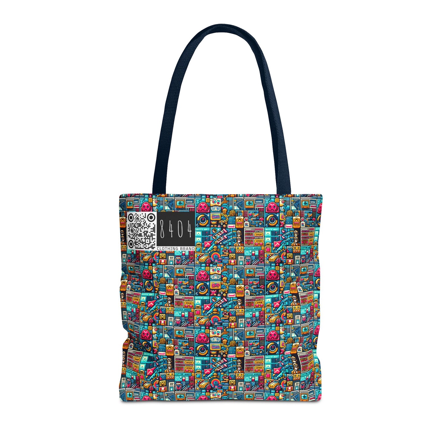 Digital Pop Culture Mashup Maximalist Pop Tote Bag - 8404 Design-47