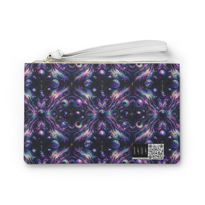 Galactic Hues Tech-Forward Cosmic Fusion Clutch Bag - 8404 Design-41