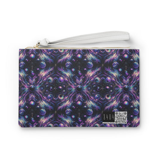 Galactic Hues Tech-Forward Cosmic Fusion Clutch Bag - 8404 Design-41