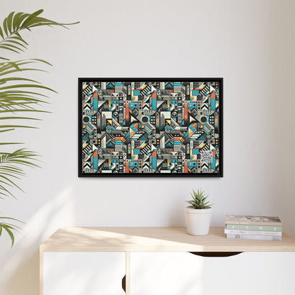 Digital Street Art Urban Street Style Matte Canvas, Framed (multi-color) - 8404 Design-81 A