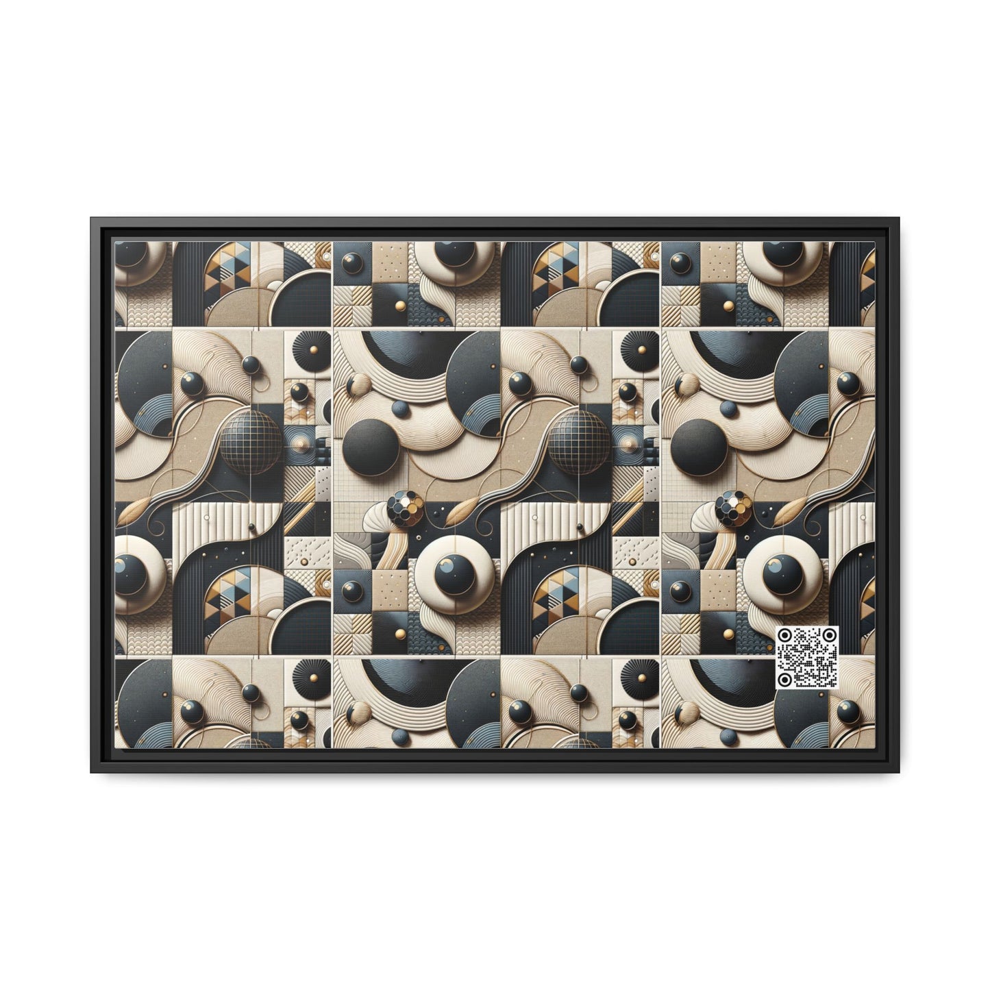 Tech-forward Luxe Streetwear Tech Luxe Fusion Matte Canvas, Framed (multi-color) - 8404 Design-71 A