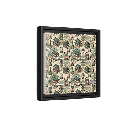 Cultural Artisanal Fusion Contemporary Cultural Elegance Matte Canvas, Framed (multi-Color) - 8404 Design-68 B