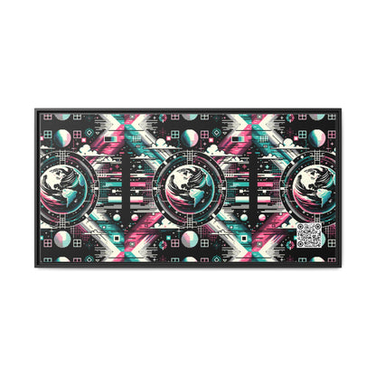 Digital Artistry Digital-native Streetwear Matte Canvas, Framed (multi-color) - 8404 Design-62 B