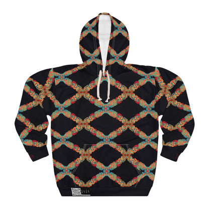 8404's Unisex Adult "coral Diamonds" Fashion Pullover Hoodie