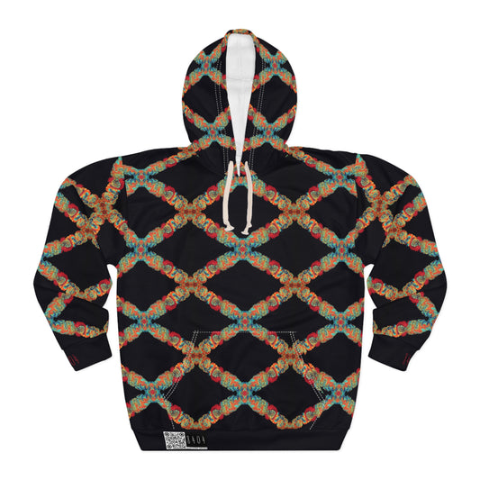 8404's Unisex Adult "coral Diamonds" Fashion Pullover Hoodie