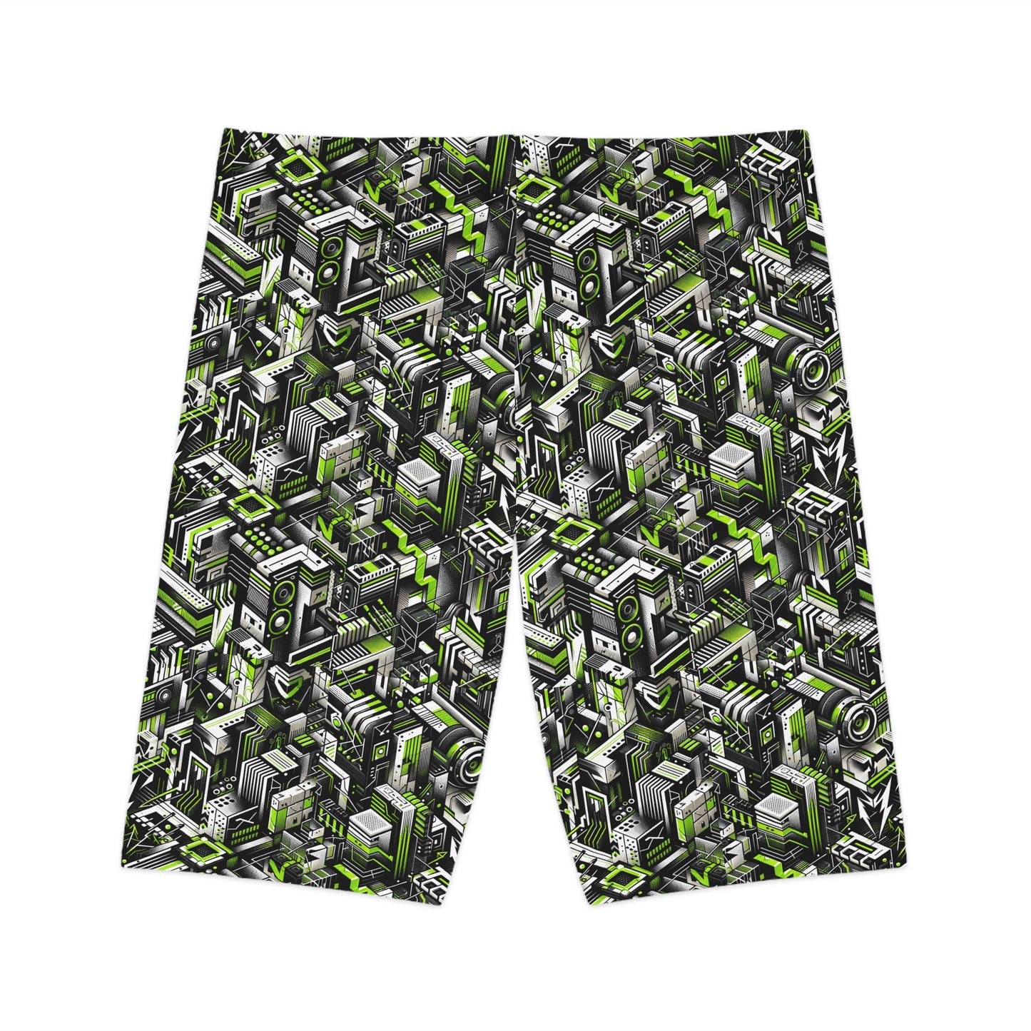 Graffiti Tech Fusion Bold Streetwear Fusion Women's Bike Shorts - 8404 Design-53