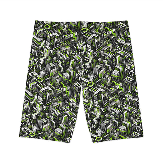 Graffiti Tech Fusion Bold Streetwear Fusion Women's Bike Shorts - 8404 Design-53