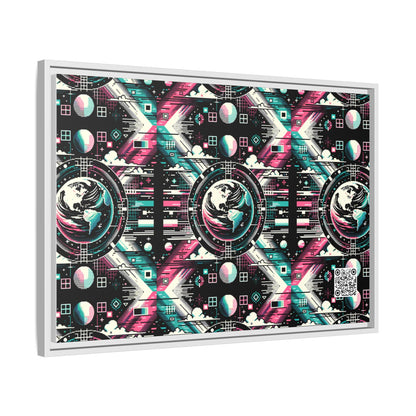 Digital Artistry Digital-native Streetwear Matte Canvas, Framed (multi-color) - 8404 Design-62 A