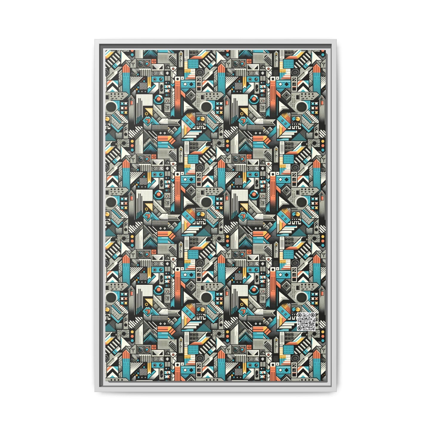 Digital Street Art Urban Street Style Matte Canvas, Framed (multi-color) - 8404 Design-81 A