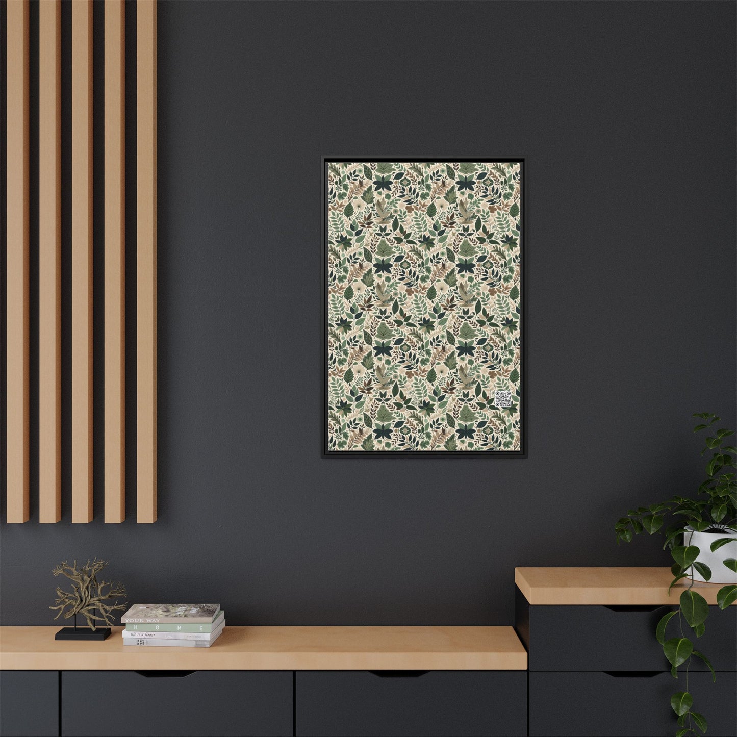 Streetwear Sustainability Environmentally Conscious Streetwear with a Natural Aesthetic Matte Canvas, Framed (multi-color) - 8404 Design-57 A