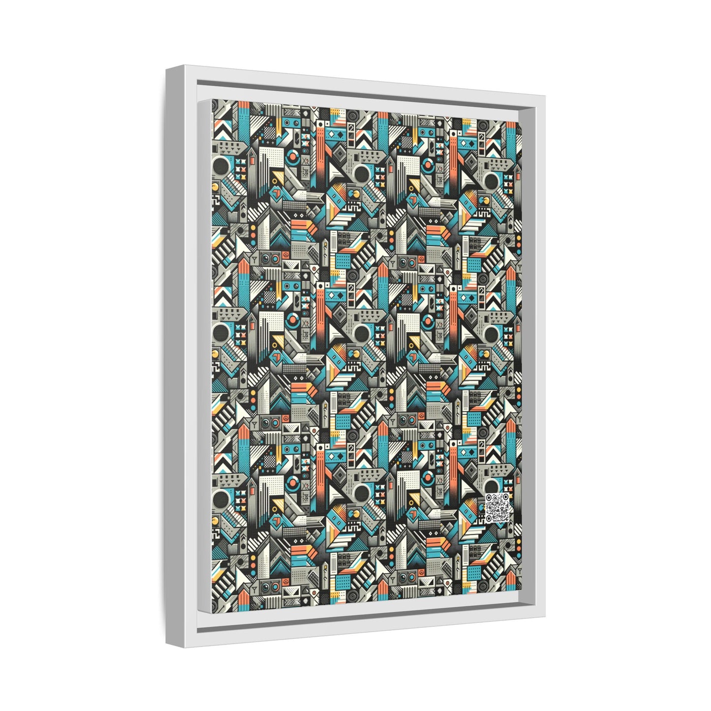 Digital Street Art Urban Street Style Matte Canvas, Framed (multi-color) - 8404 Design-81 A