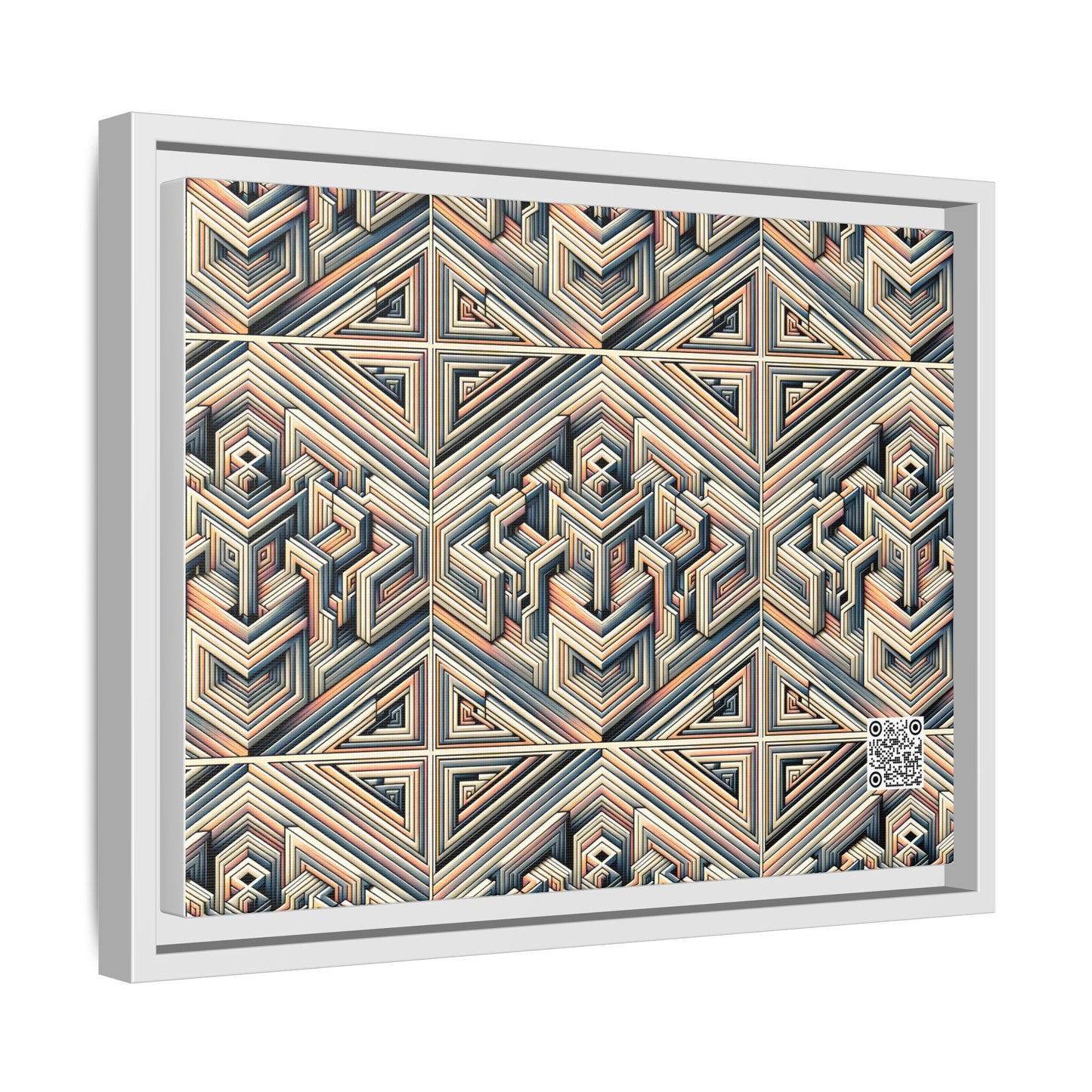 Tech Illusion Graphics Futuristic Artistry Matte Canvas, Framed (multi-color) - 8404 Design-52 A