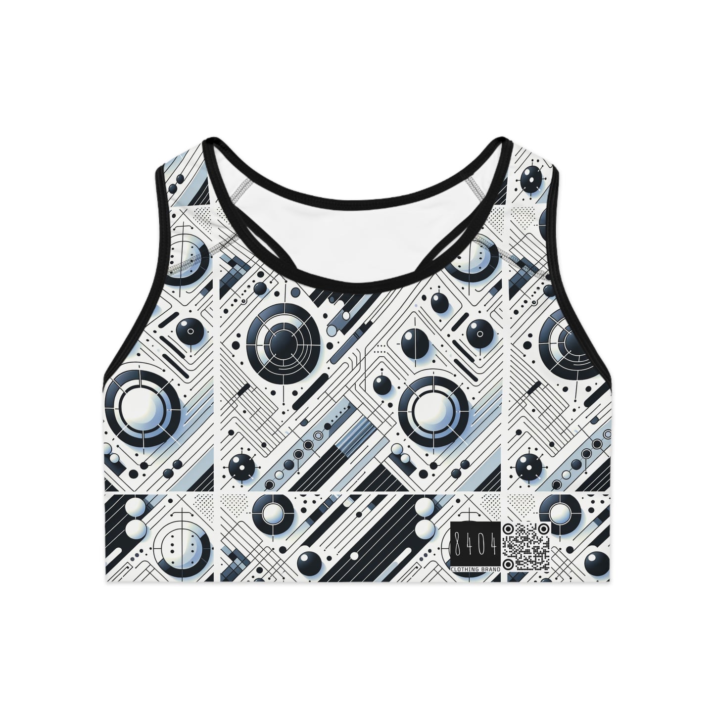 Tech Minimalism Minimalist Tech Sports Bra - 8404 Design-70
