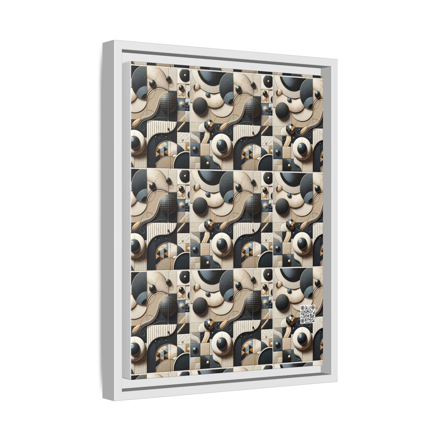 Tech-forward Luxe Streetwear Tech Luxe Fusion Matte Canvas, Framed (multi-color) - 8404 Design-71 A