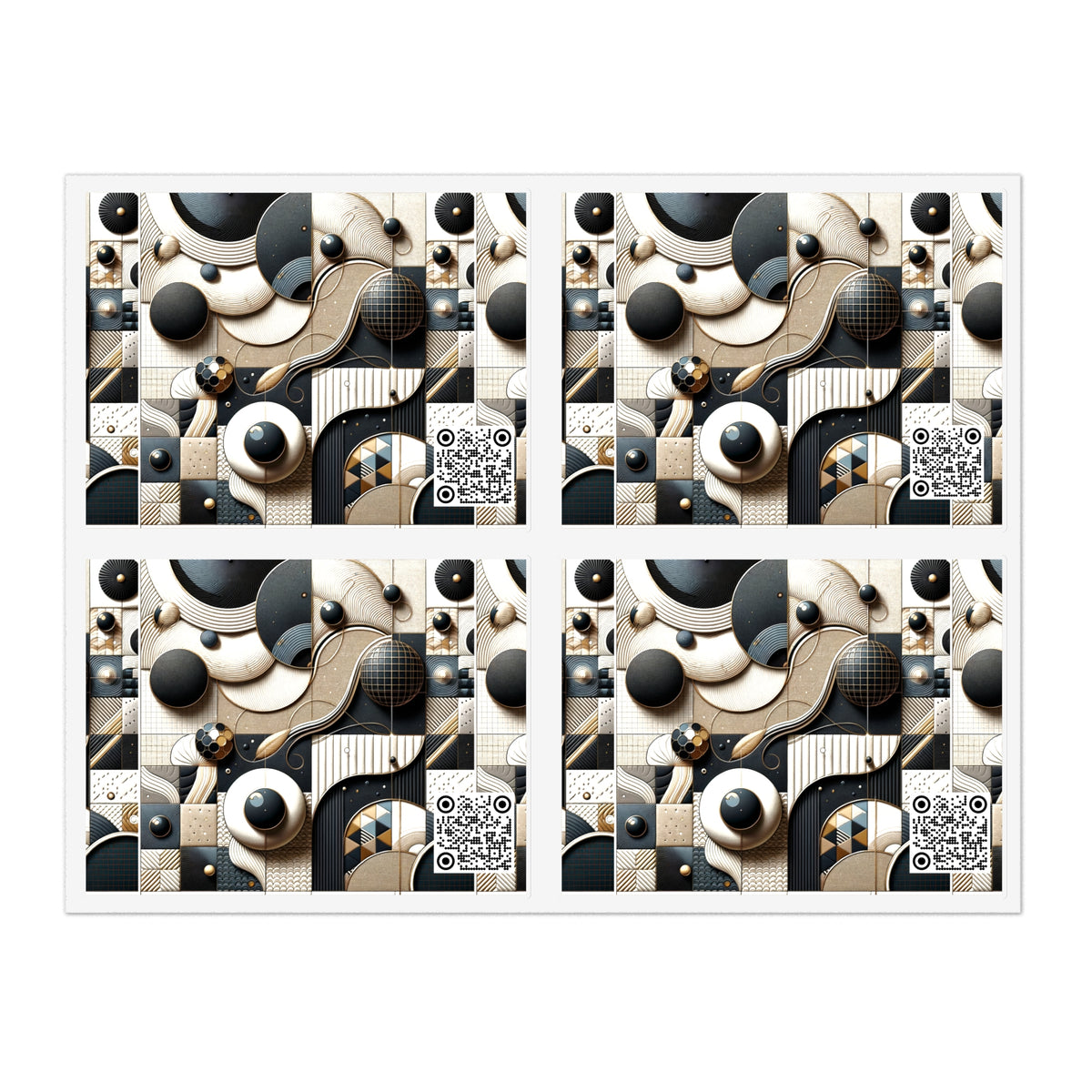 Tech-forward Luxe Streetwear Tech Luxe Fusion Sticker Sheet - 8404 Design-71