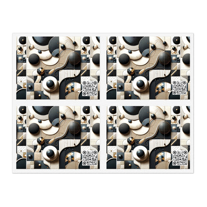 Tech-forward Luxe Streetwear Tech Luxe Fusion Sticker Sheet - 8404 Design-71