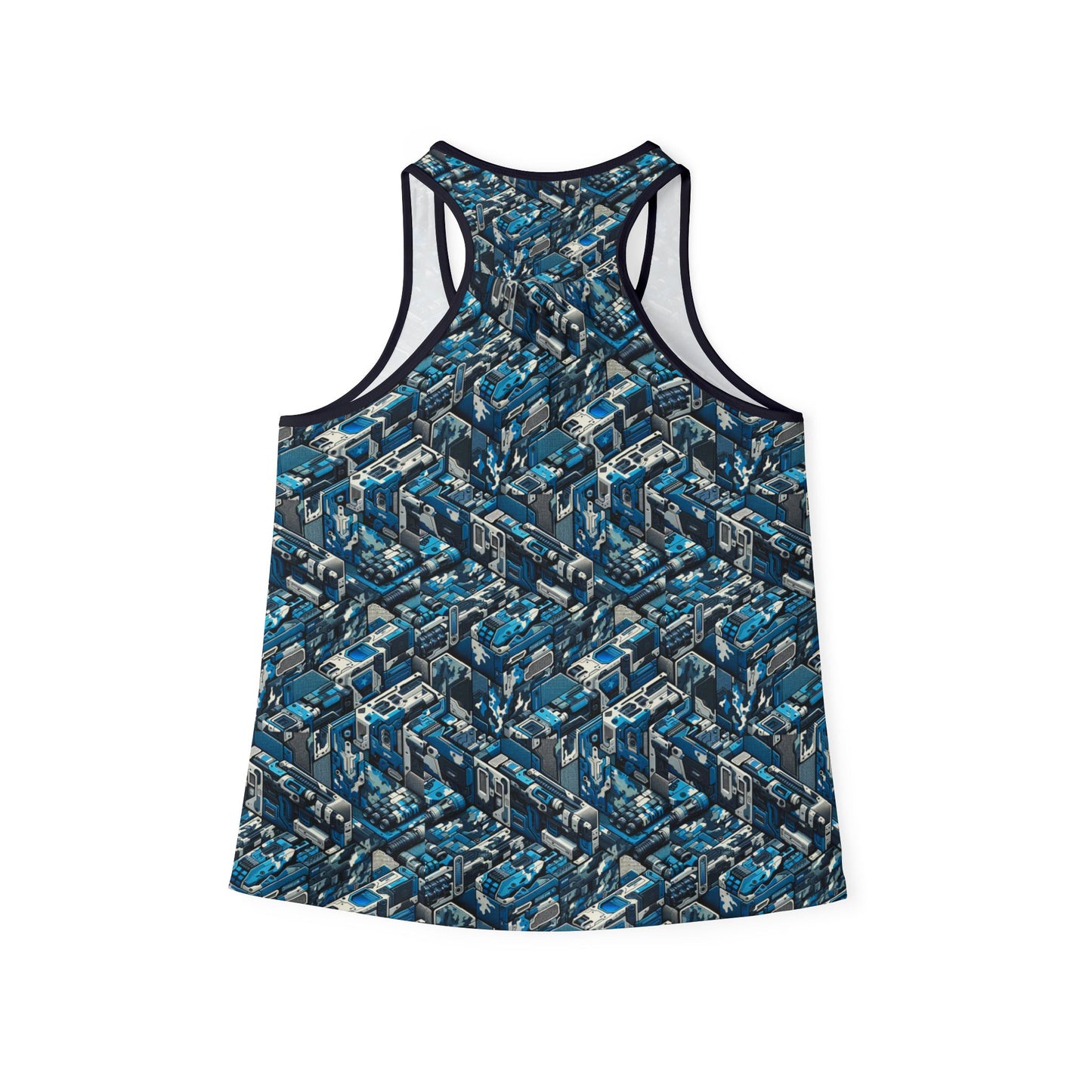 Tech Urban Camo Tech-Forward Streetwear With a Futuristic Military Edge Women's Tank Top - 8404 Design-51