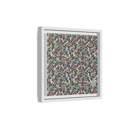 Digital Street Art Urban Street Style Matte Canvas, Framed (multi-color) - 8404 Design-74 B