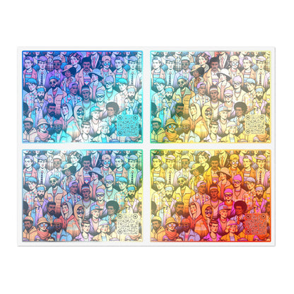 Digital Retro Aesthetics Nostalgic Yet Vibrant Streetwear With a Modern Twist Sticker Sheets - 8404 Design-58