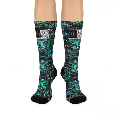 Digital Adventure Graphics Digital Explorer Cushioned Crew Socks - 8404 Design-59