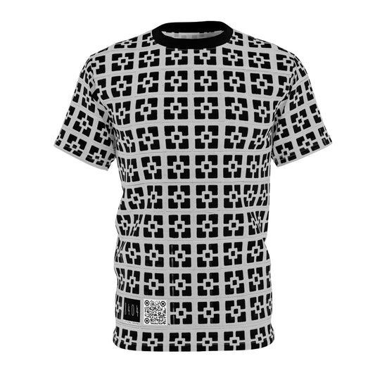 8404 Design Unisex Cut & Sew Tee - "Pattern 4 Black" - S/M/L/XL/2XL/3XL T-shirt