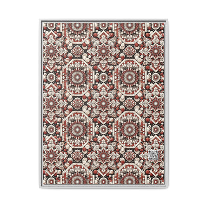 Neo Jomon Sculptural Aesthetics Artisanal Streetwear Matte Canvas, Framed (multi-Color) - 8404 Design-55 A