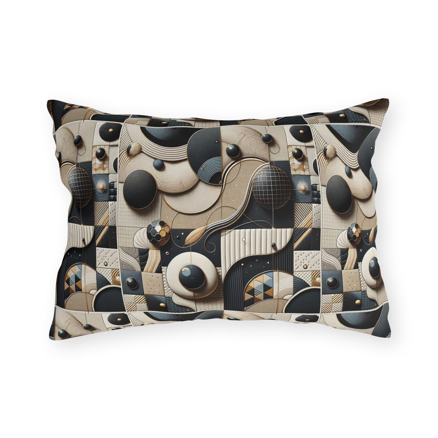 Tech-forward Luxe Streetwear Tech Luxe Fusion Outdoor Pillow - 8404 Design-71