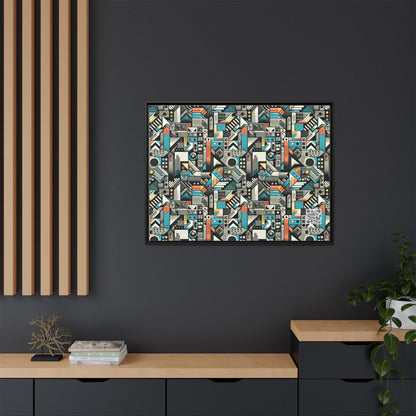 Digital Street Art Urban Street Style Matte Canvas, Framed (multi-color) - 8404 Design-81 A